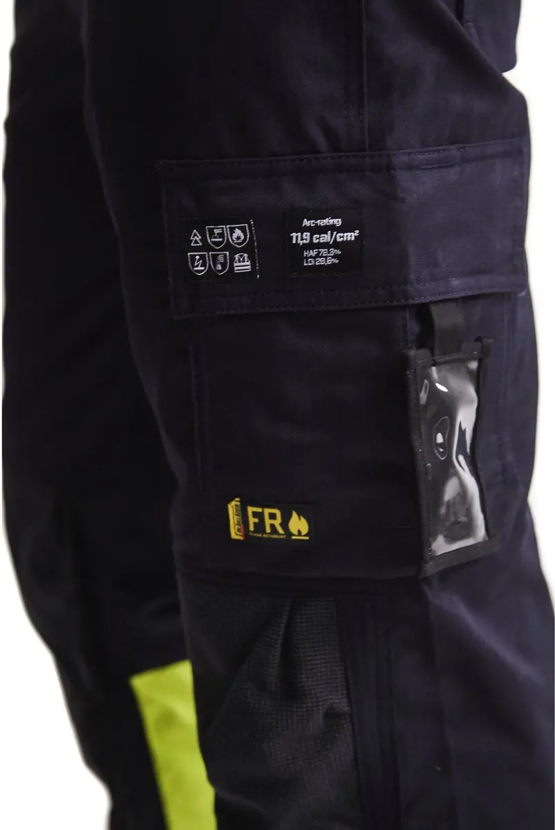 Blåkläder Multinorm Werkbroek Inherent 1488-1512 - 116 - Marine/High Vis Geel