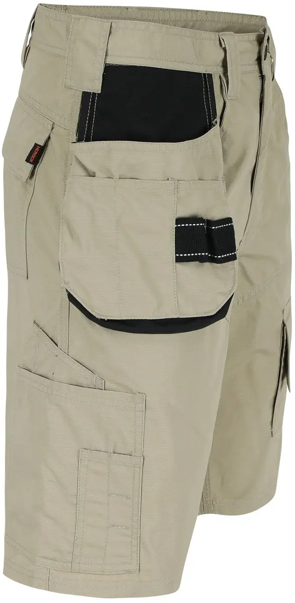 Herock Batua Korte Werkbroek 1701 - 38 - Beige/Zwart