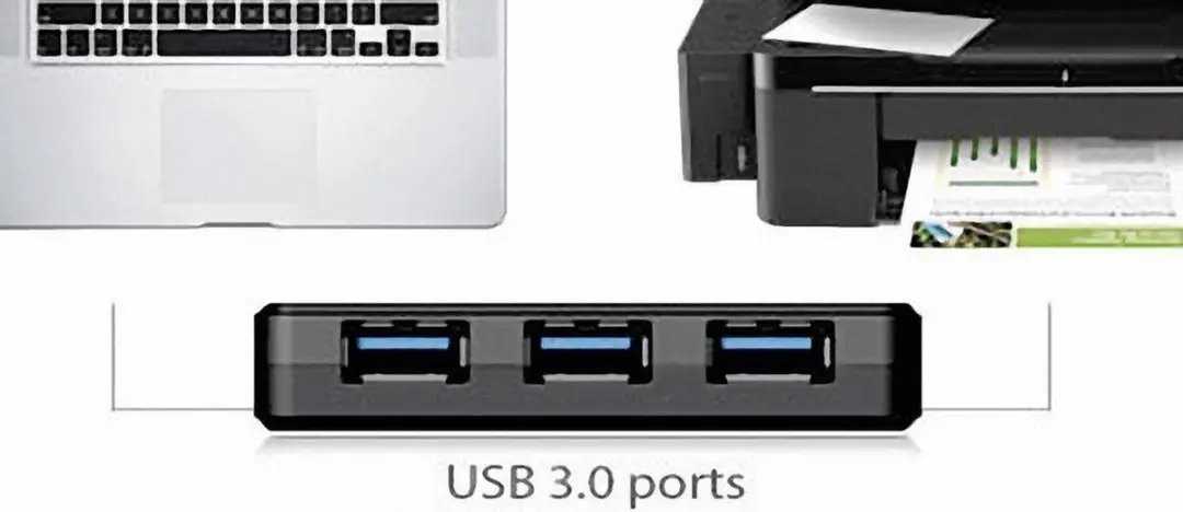 Transcend TS-HUB3K USB 3.2 Hub 4 Poorten - Zwart