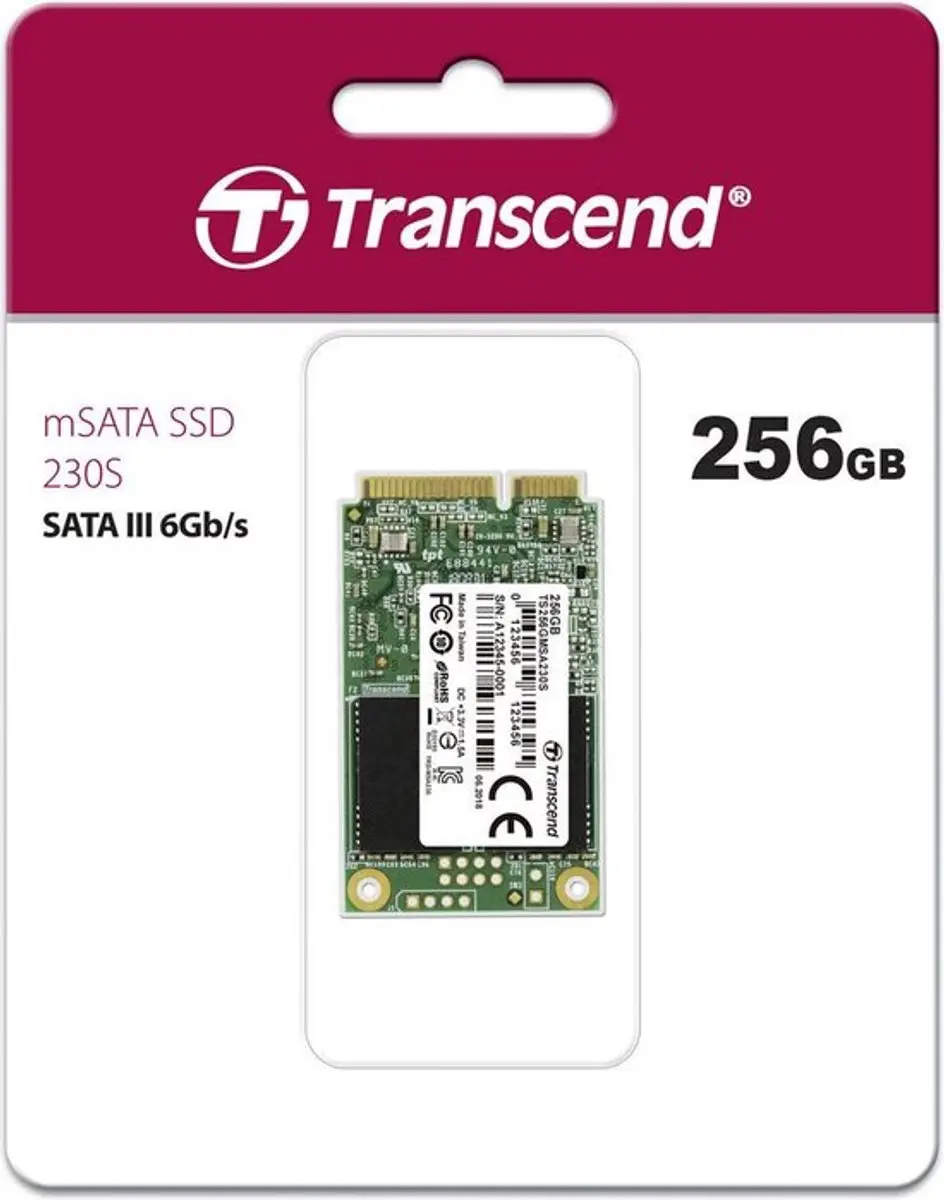 Transcend MSA230S mSATA SSD 256GB
