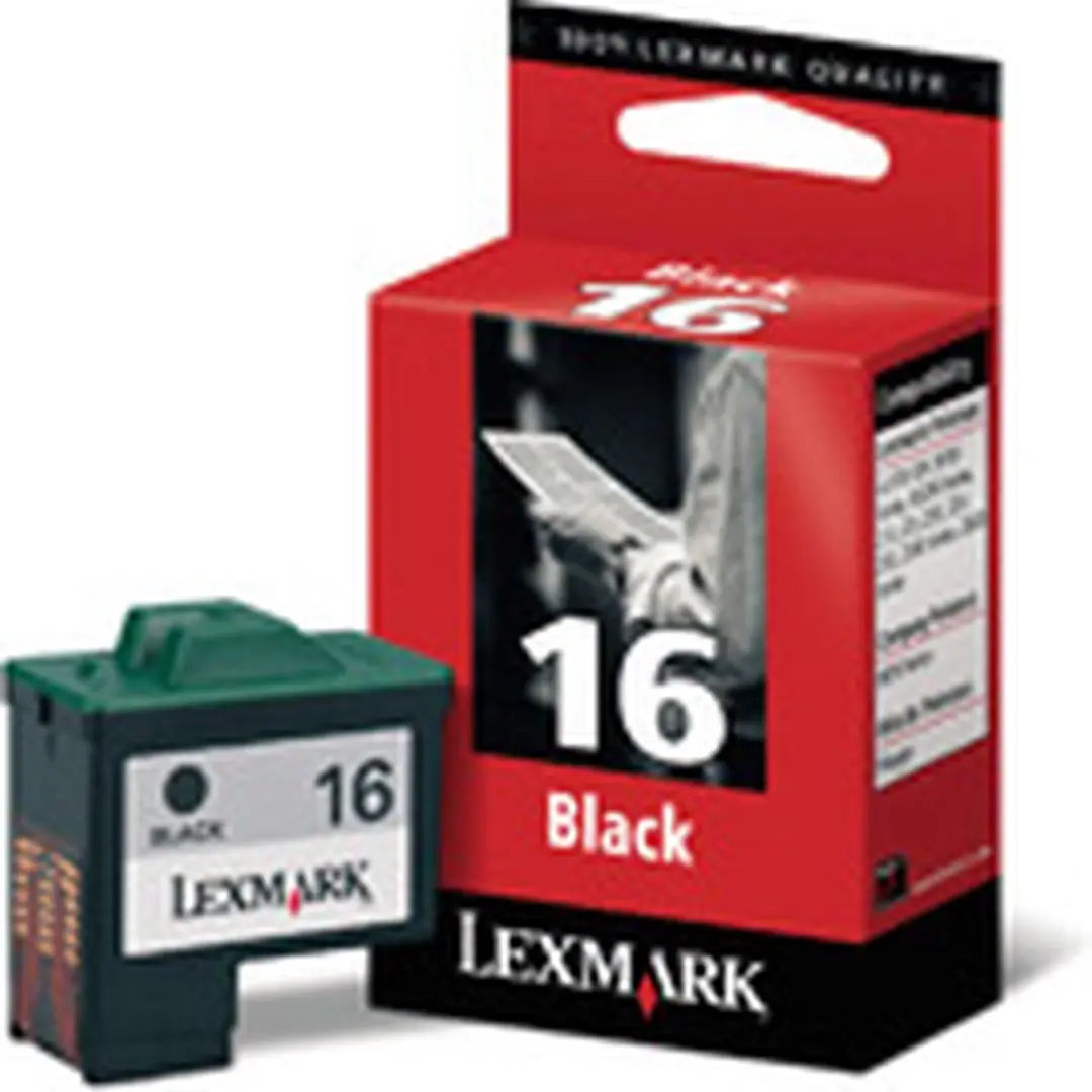 Lexmark 16 Inktcartridge Zwart - 335 pagina's