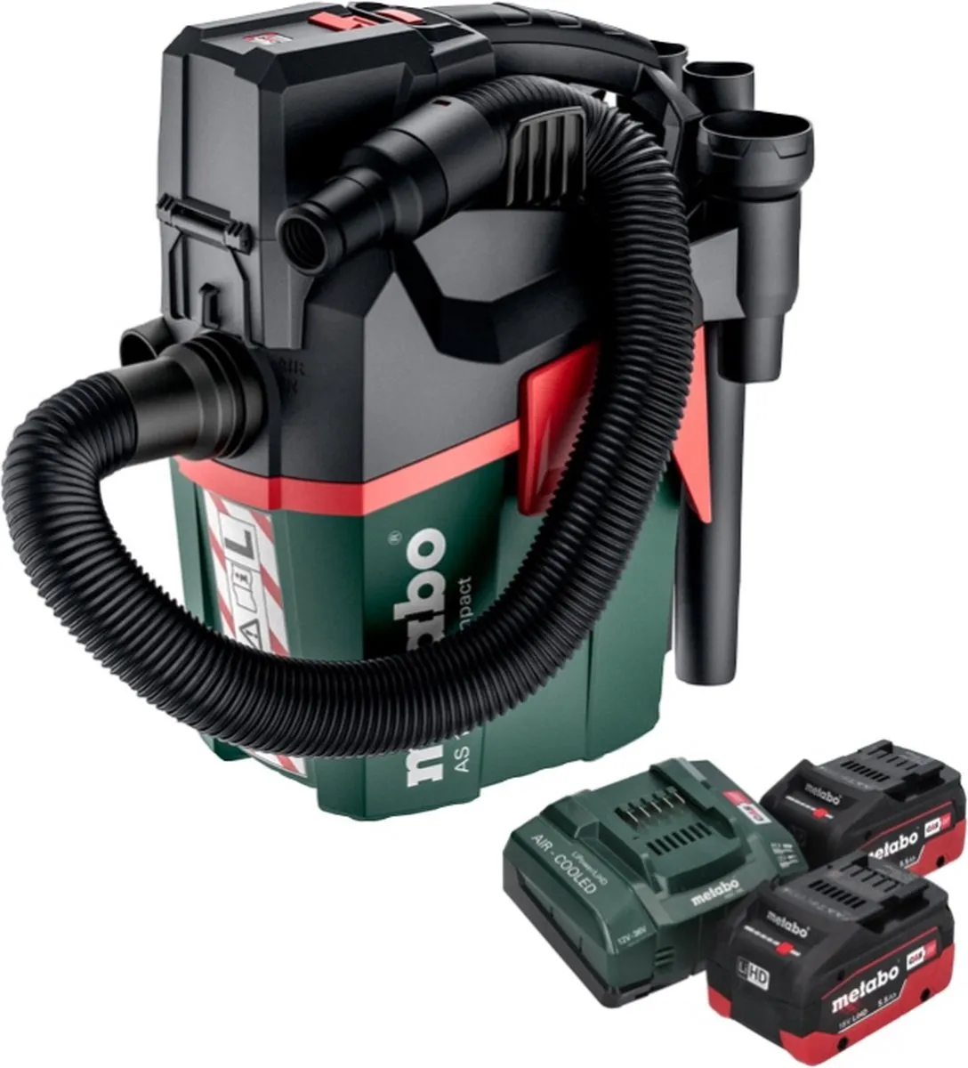 Metabo AS 18 L PC Compact Accustofzuiger 18V - 6L - 2x Accu 5,5Ah - afbeelding 3 van 5