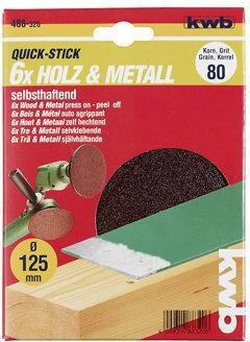 KWB Schuurschijf Ø125mm Korrel 80