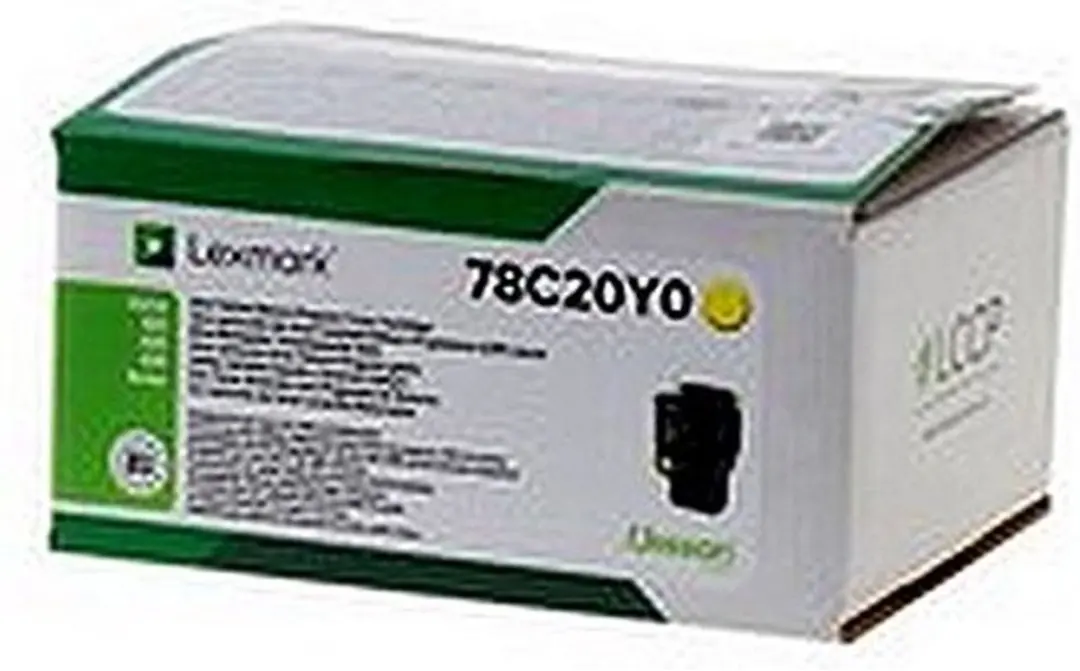 Lexmark 78C20Y0 Tonercartridge - Geel - 1400 pagina's