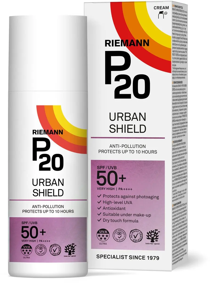 P20 Urban Shield SPF 50+ Zonnebrand Gezicht 50g
