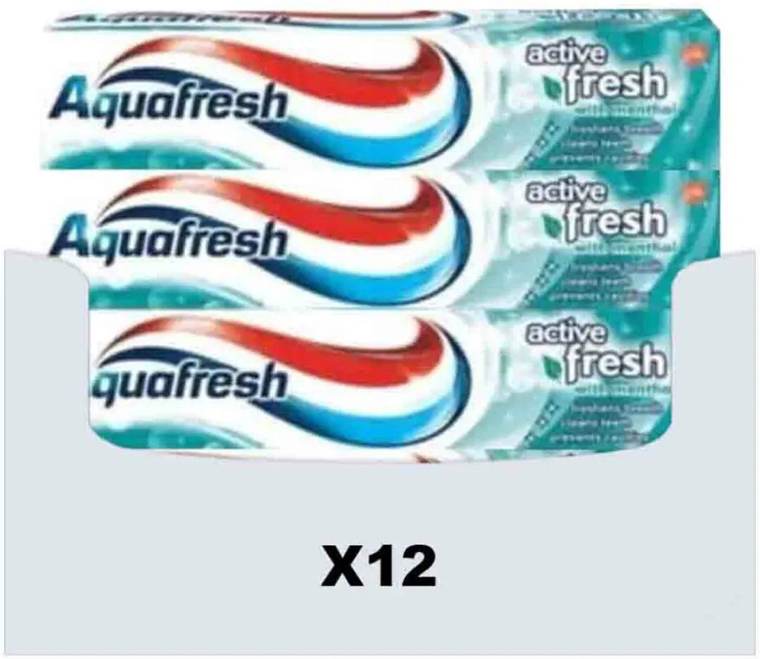 Aquafresh Active Fresh Tandpasta 12x100ml