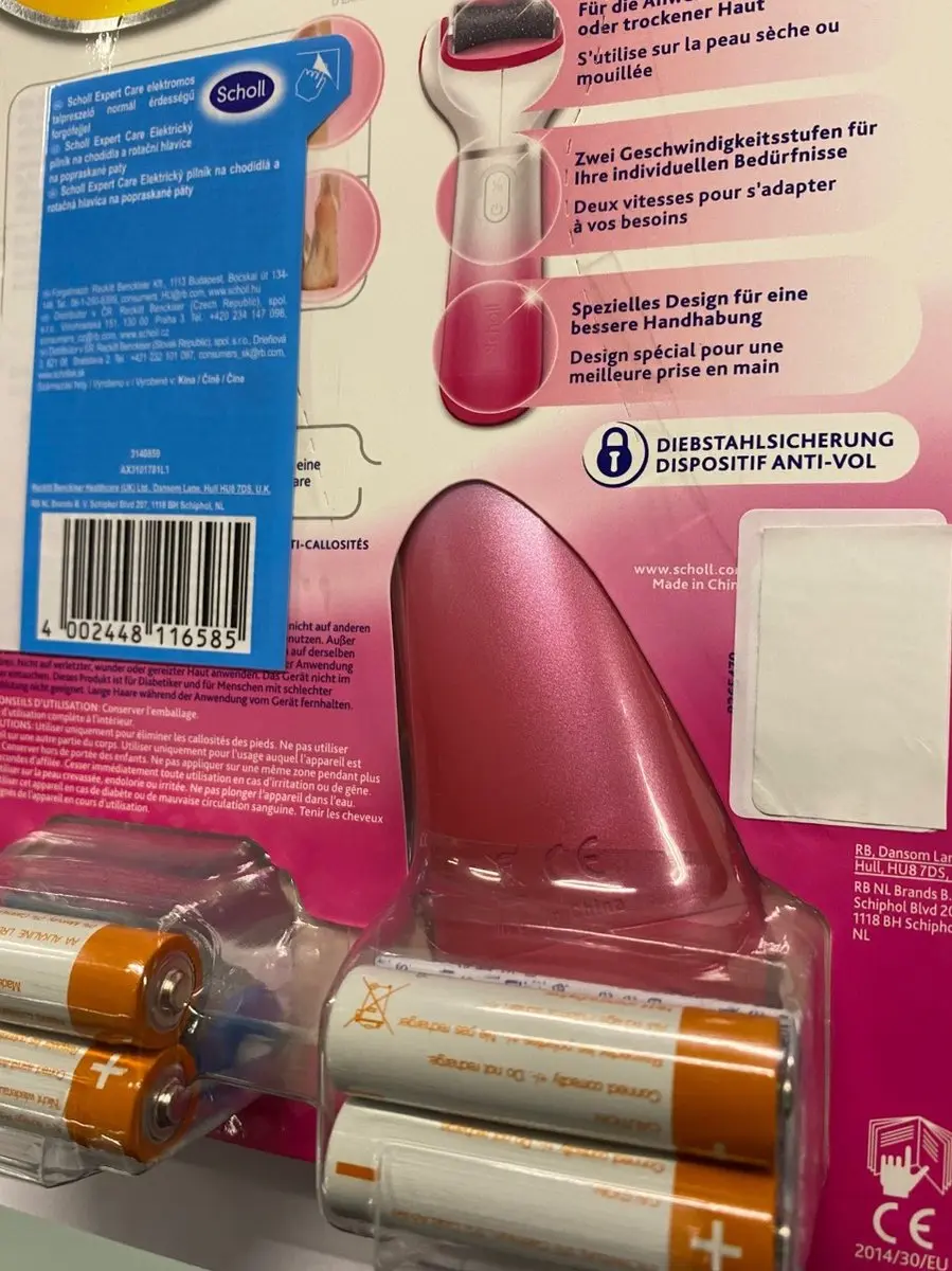 Scholl Eelt Verwijderaar Elektrisch Roze - afbeelding 6 van 6