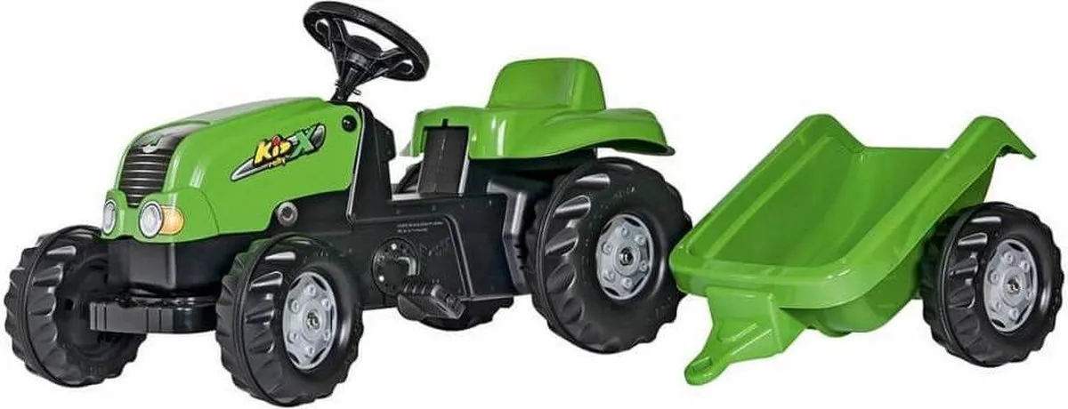Rolly Toys rollyKid Traptractor met Aanhanger 012169 - Groen