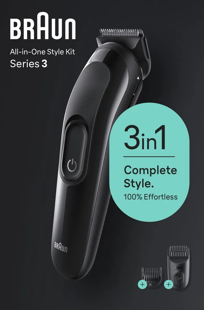 Braun All-In-One Style Kit SK2400 - 2-in-1 Set - Zwart