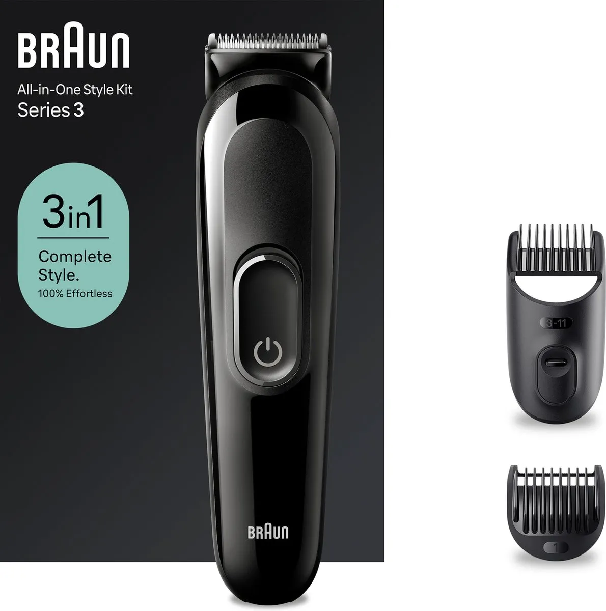 Braun All-In-One Style Kit SK2400 - 2-in-1 Set - Zwart