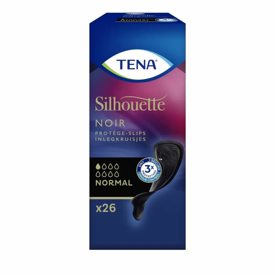 TENA Silhouette Pads Black Normal - 3x26 Stuks