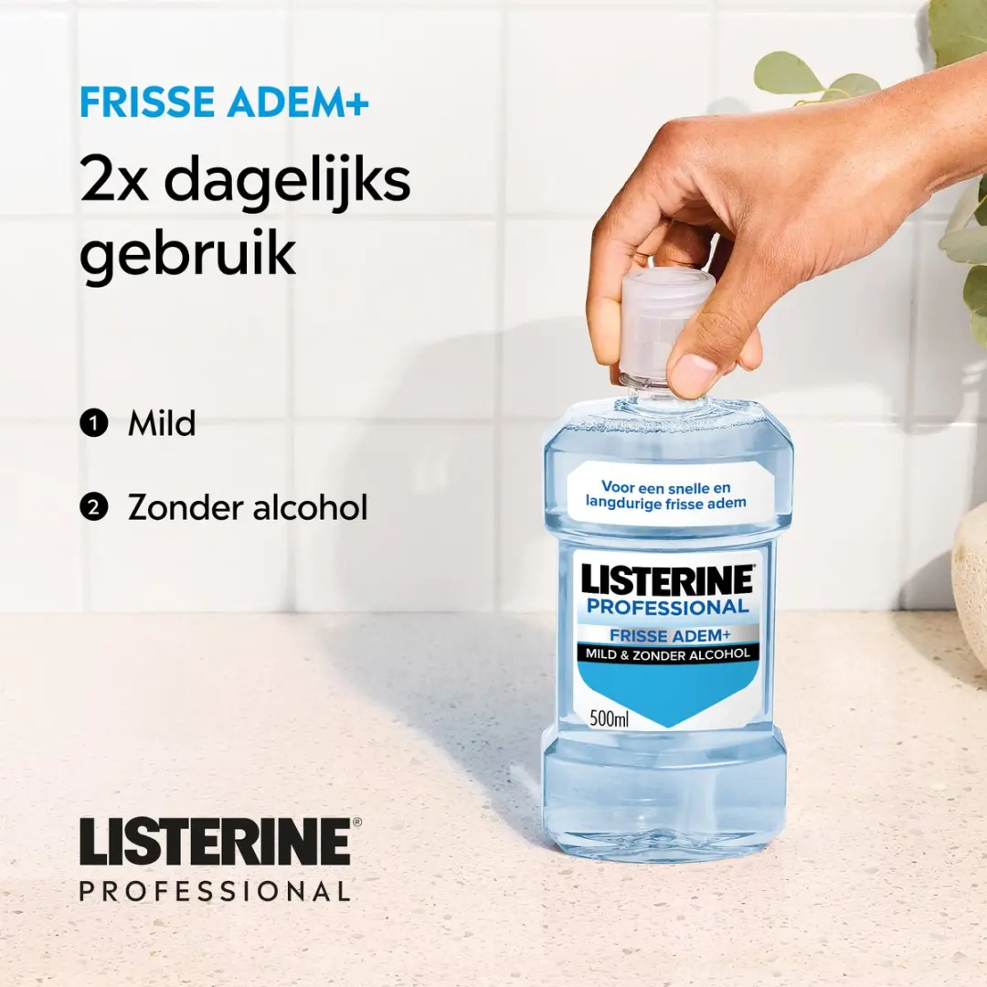 Listerine Professional Frisse Adem+ Mondspoeling 500ml - afbeelding 6 van 6