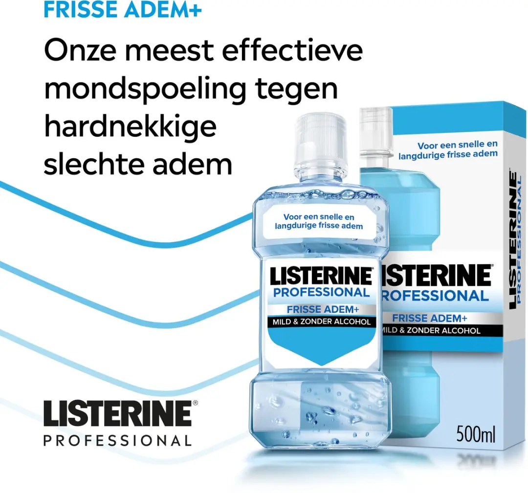 Listerine Professional Frisse Adem+ Mondspoeling 500ml