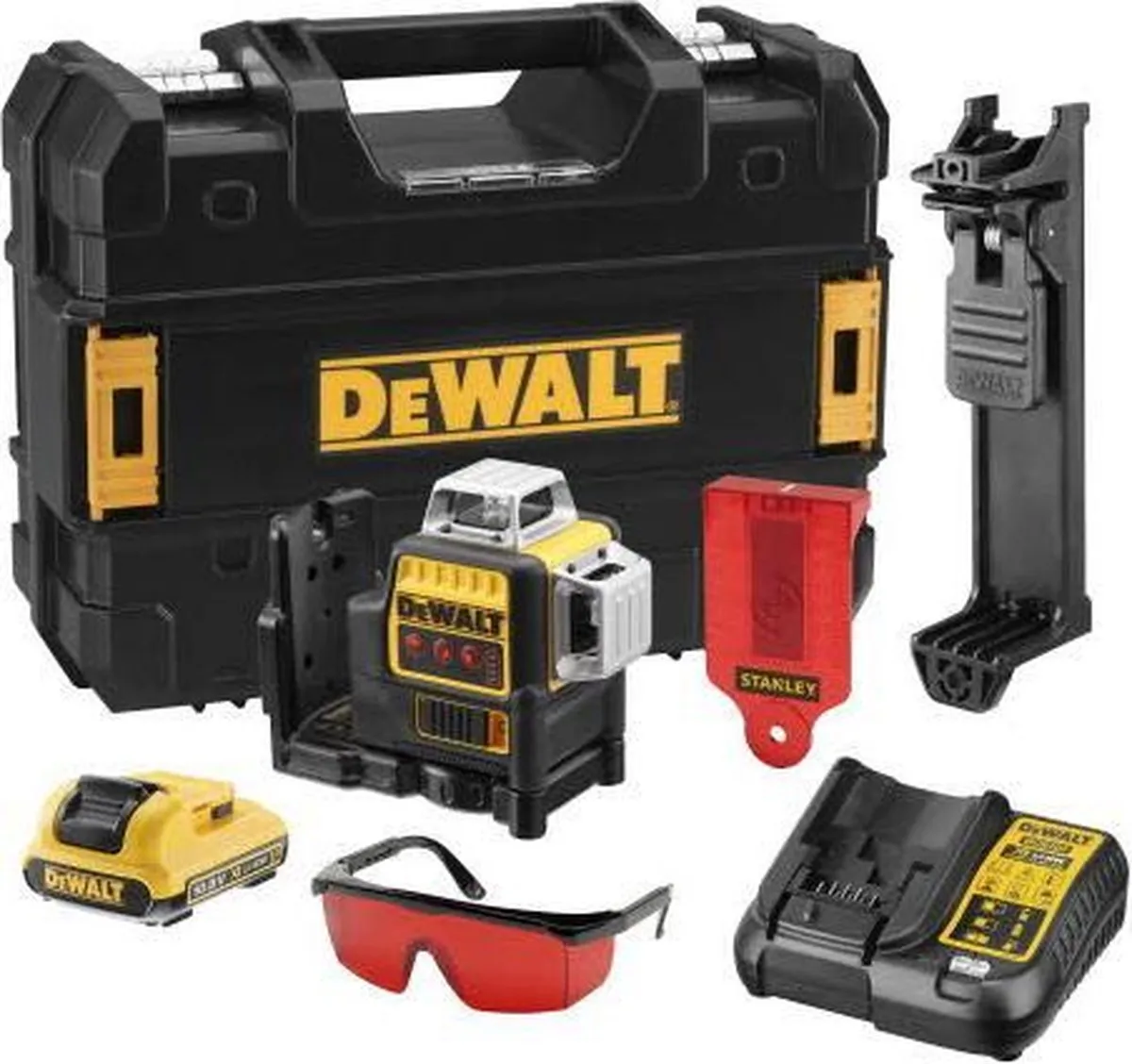 DeWalt DCE089D1R Zelfnivellerende 3x360° Multilijnlaser - 15m - 1x 2.0Ah accu