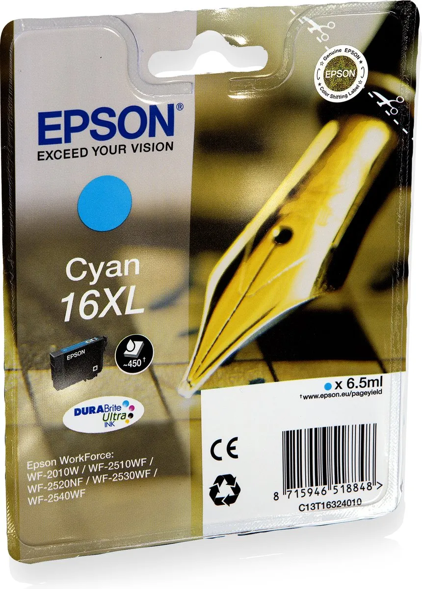 Epson 16XL C13T16324010 Inktcartridge