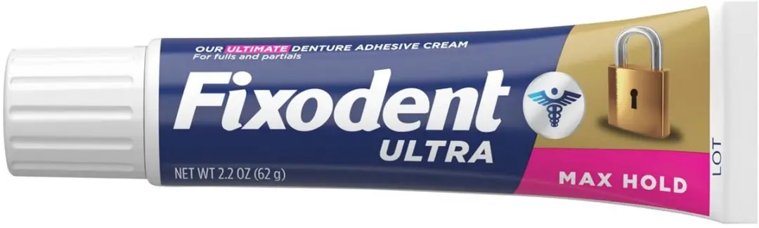 Fixodent Max Hold Tandprothesekleef - Sterke hechting 2x62g