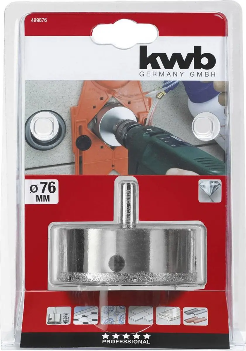 KWB Diamant Gatenzaag 76-25mm - Metaal