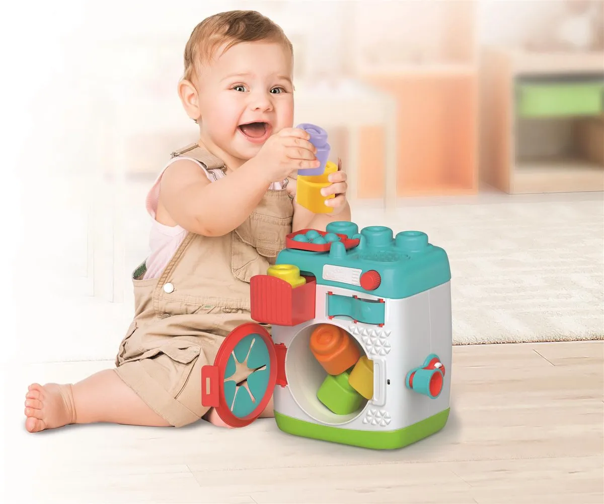 Clementoni Soft Clemmy Sensorische Wasmachine Blokkenset - Multikleur