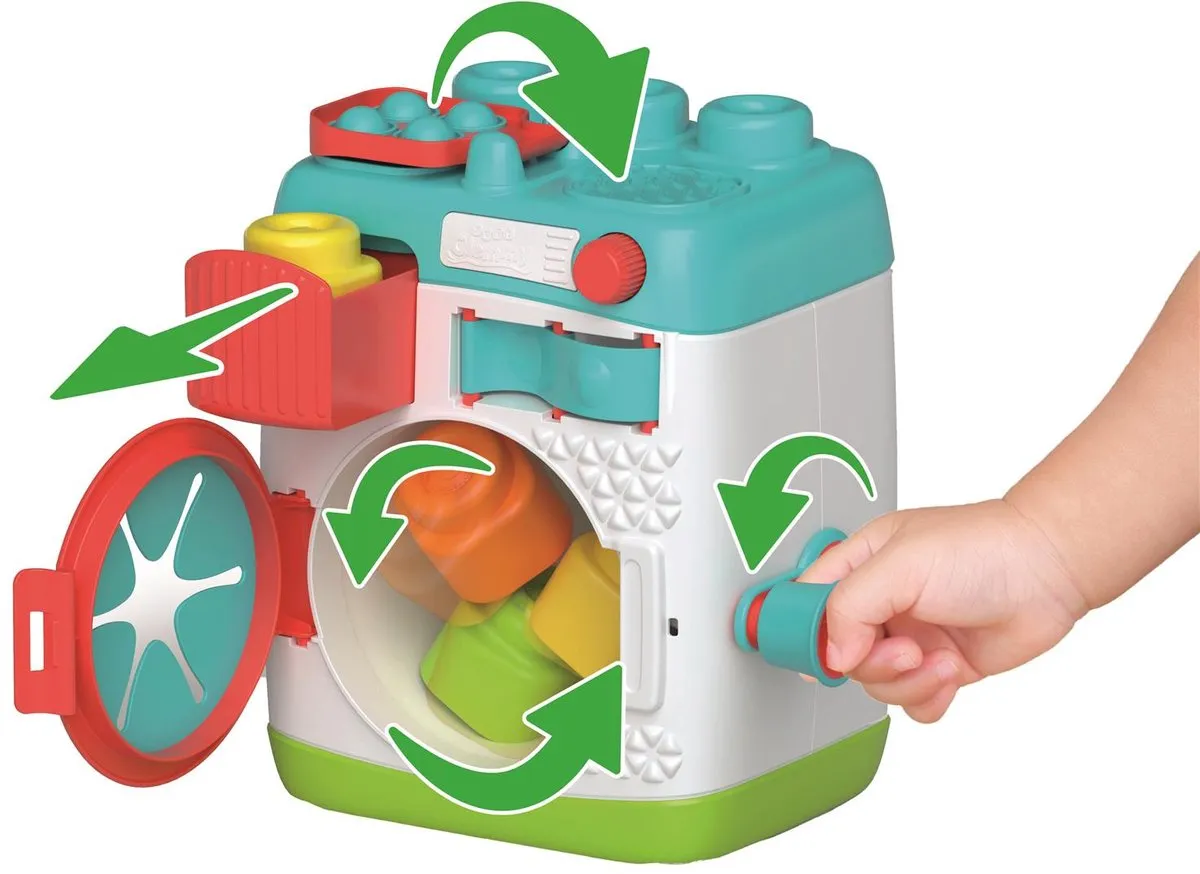 Clementoni Soft Clemmy Sensorische Wasmachine Blokkenset - Multikleur