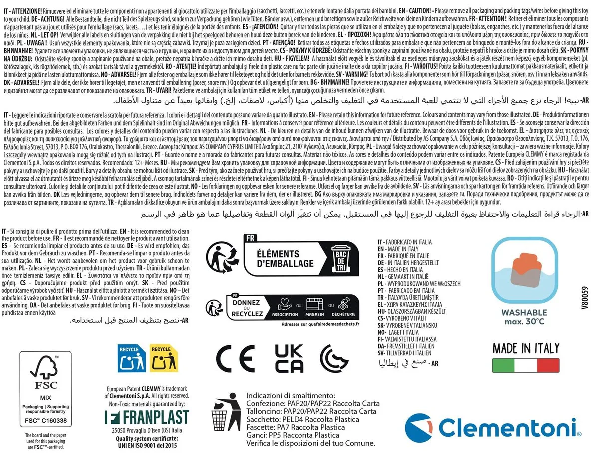 Clementoni Soft Clemmy Sensorische Wasmachine Blokkenset - Multikleur - afbeelding 6 van 6