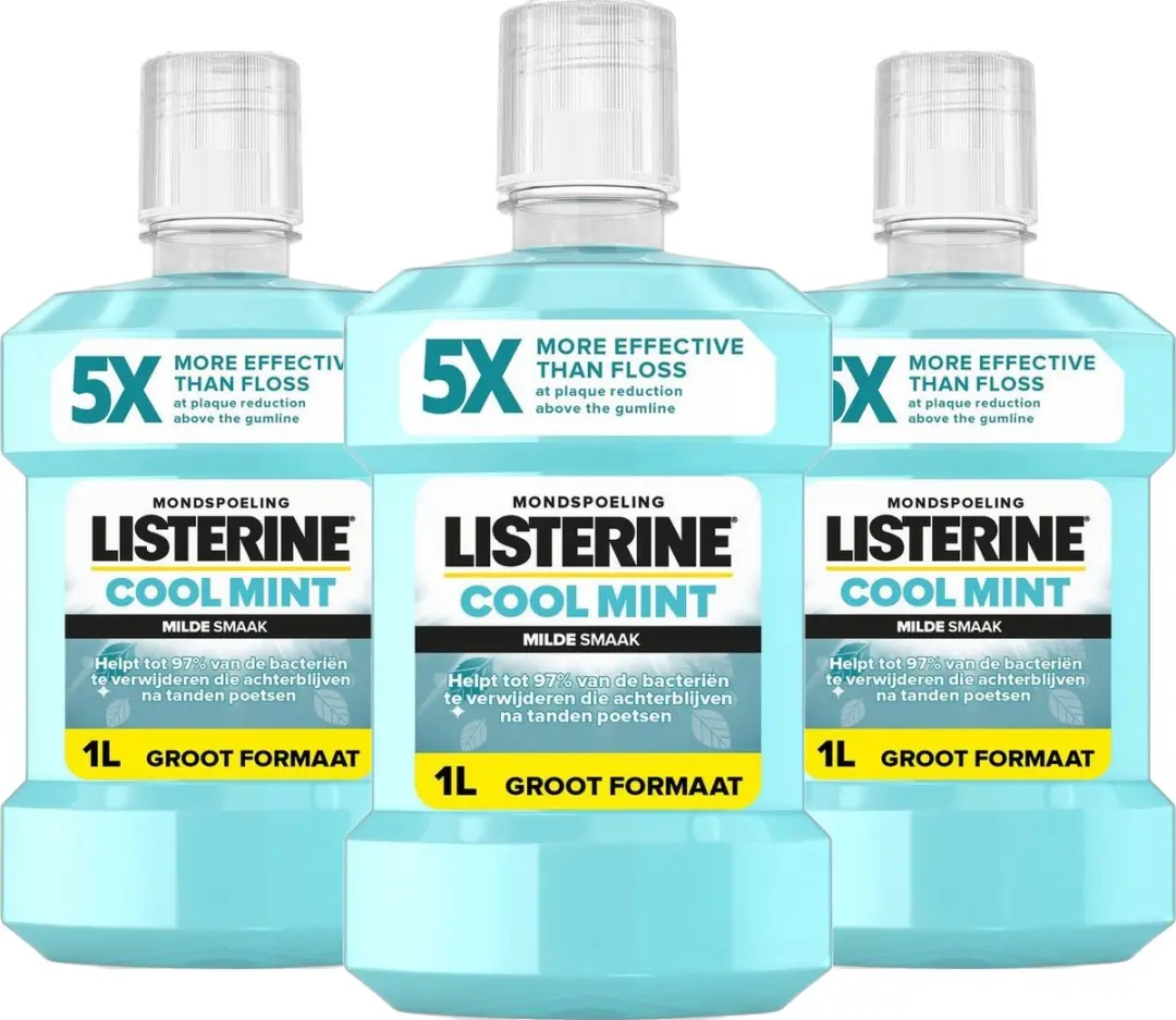 Listerine Cool Mint Mondspoeling 3x1000ml