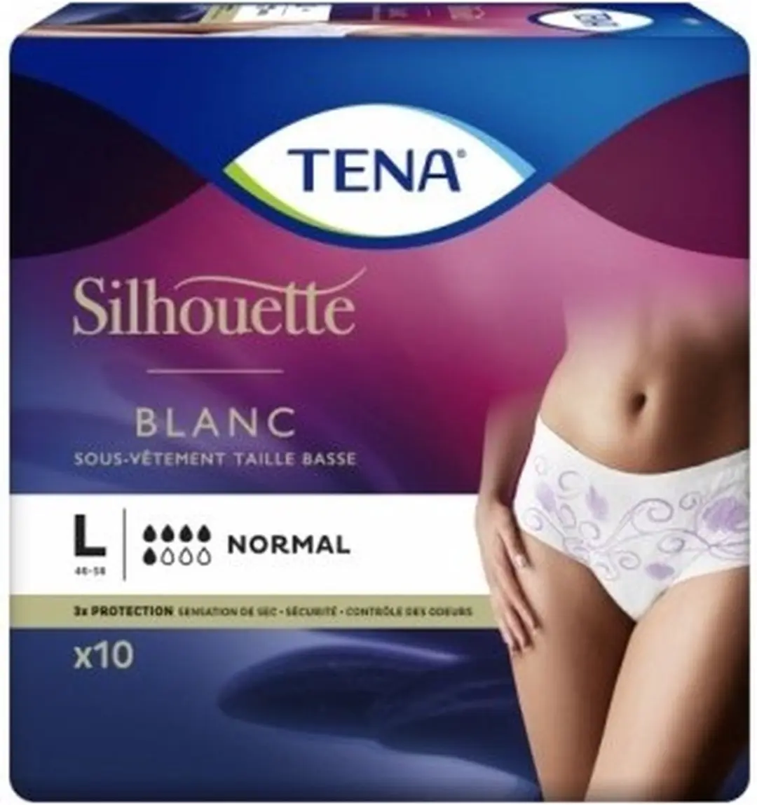 TENA Silhouette Normal Wit Lage Taille Large