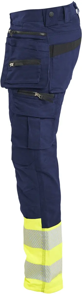 Blåkläder Hi Vis Stretch 11301149 Werkbroek Heren - Marineblauw/Geel - 108