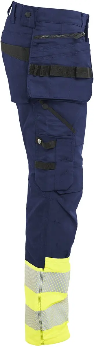 Blåkläder Hi Vis Stretch 11301149 Werkbroek Heren - Marineblauw/Geel - 108