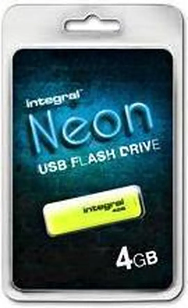 Integral Neon INFD16GBNEONYL USB-Stick - 16GB - Geel