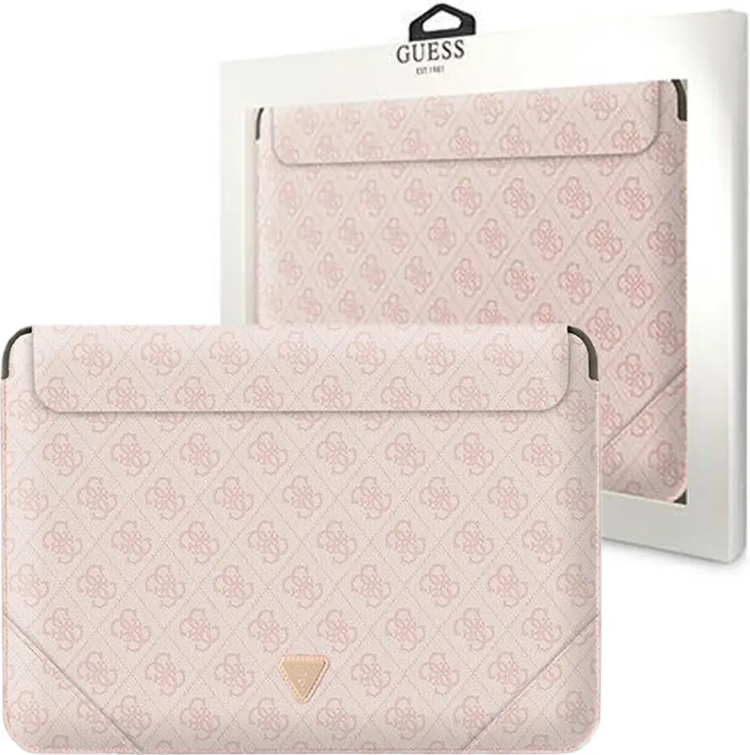 Guess 4G Triangle Laptoptas GUCS14P4TP - 14 inch - Roze - afbeelding 6 van 6