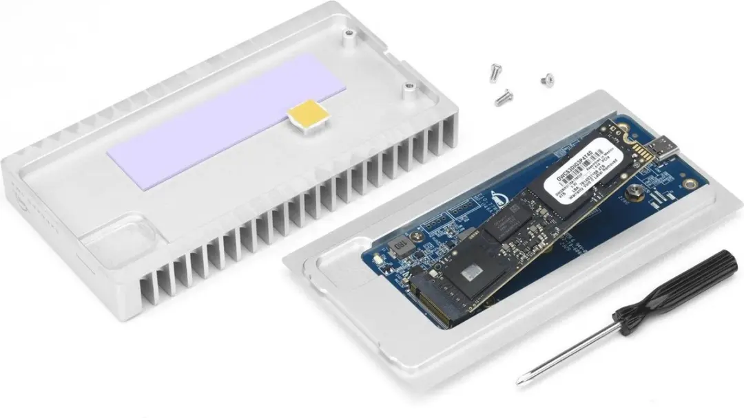 OWC Express 1M2 Externe Behuizing USB4 - Zilver