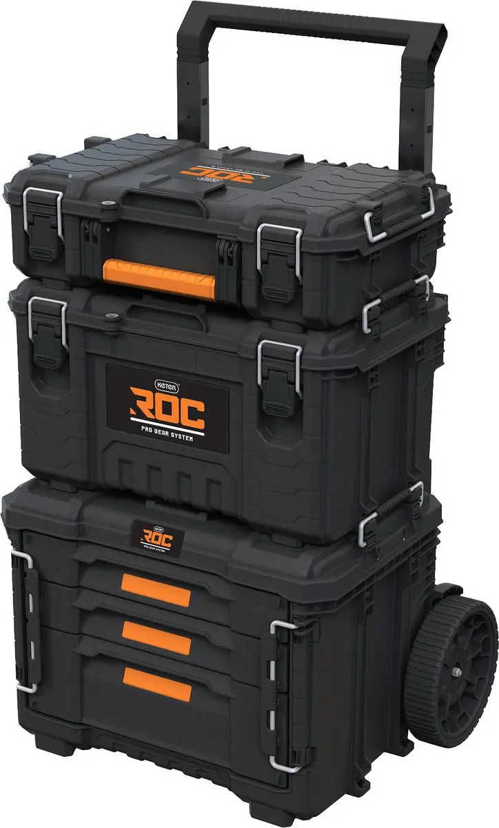 Keter Pro Gear XL Gereedschapswagen 3 Koffers