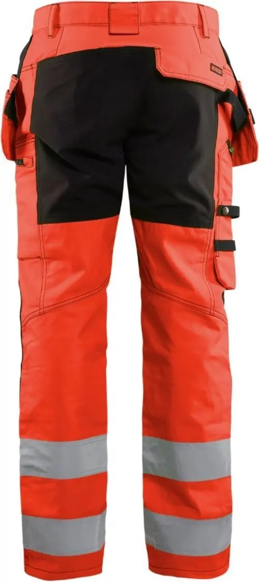 Blåkläder Werkbroek High Vis Rood/Zwart 1552-1811 - Maat 46