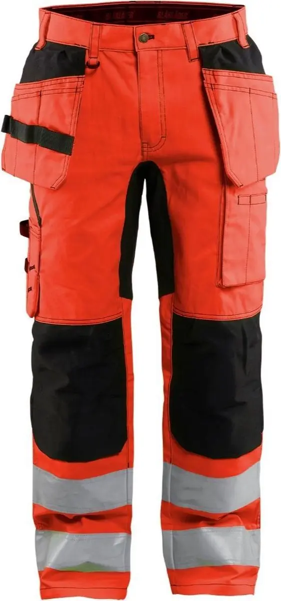 Blåkläder Werkbroek High Vis Rood/Zwart 1552-1811