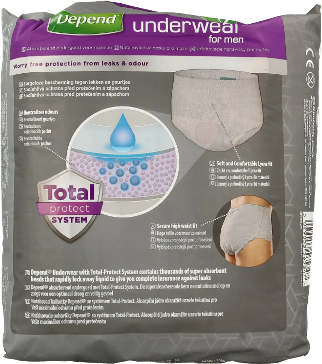 Depend for Men Pants Super L/XL - 1 Stuk - afbeelding 6 van 6