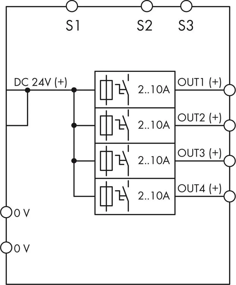 WAGO 787-1664 Elektronische Beveiligingsschakelaar 24V/DC 10A