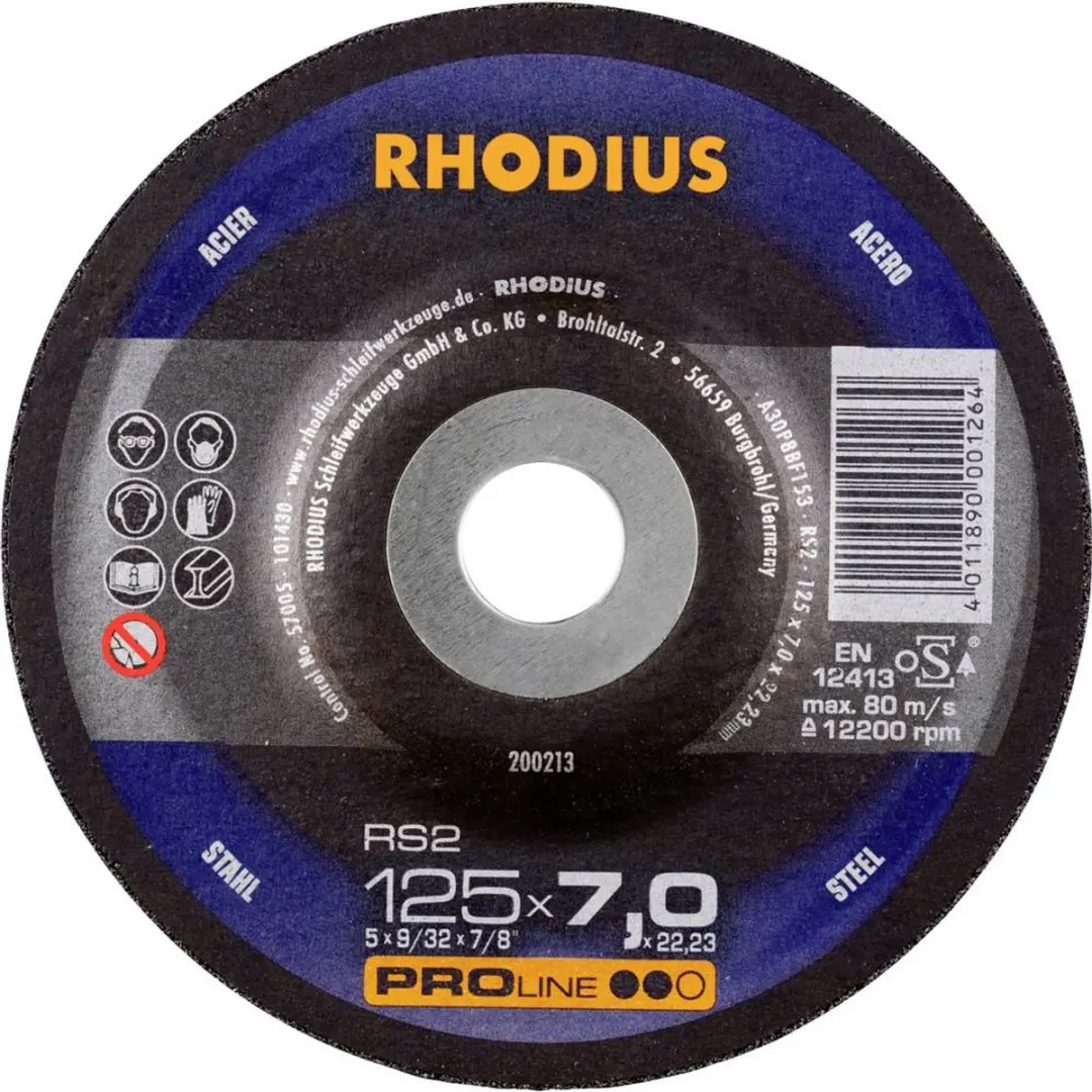 Rhodius RS2 X-LOCK Afbraamschijf 125mm