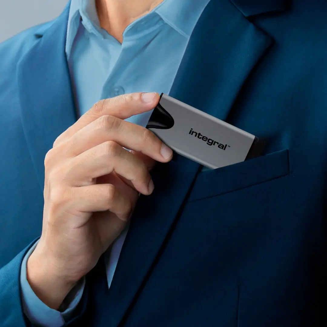 Integral SlimXpress Pro INSSD1TPORT3.2SLIMXS SSD - 1TB - Thunderbolt - Zilver