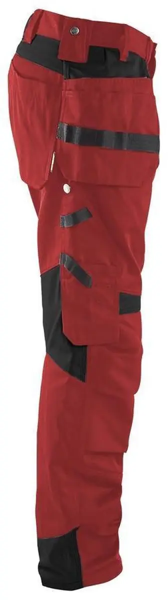 Blåkläder Werkbroek 1555-1860 - Rood/Zwart - Maat 60