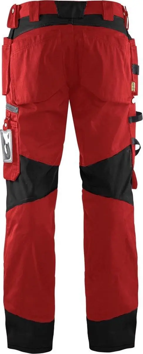 Blåkläder Werkbroek 1555-1860 - Rood/Zwart - Maat 60