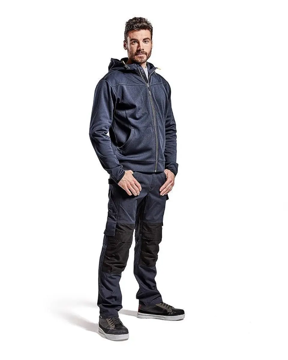 Blåkläder Hoodie 3363-2526 - Donkerblauw/Geel - XXXL - afbeelding 6 van 6