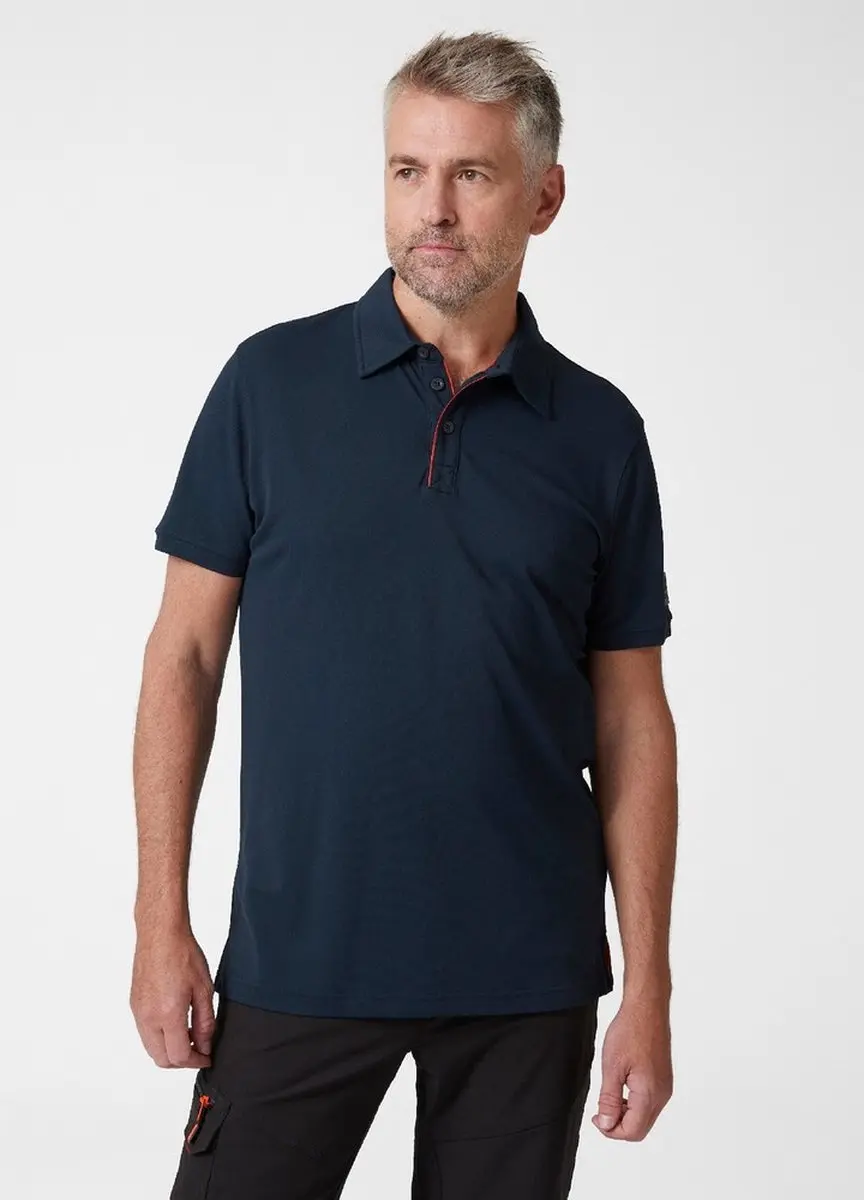 Helly Hansen Kensington Poloshirt - XL - Zwart/Wit/Lichtgrijs/Navy - afbeelding 6 van 6