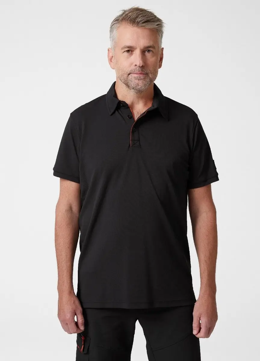 Helly Hansen Kensington Poloshirt - XL - Zwart/Wit/Lichtgrijs/Navy