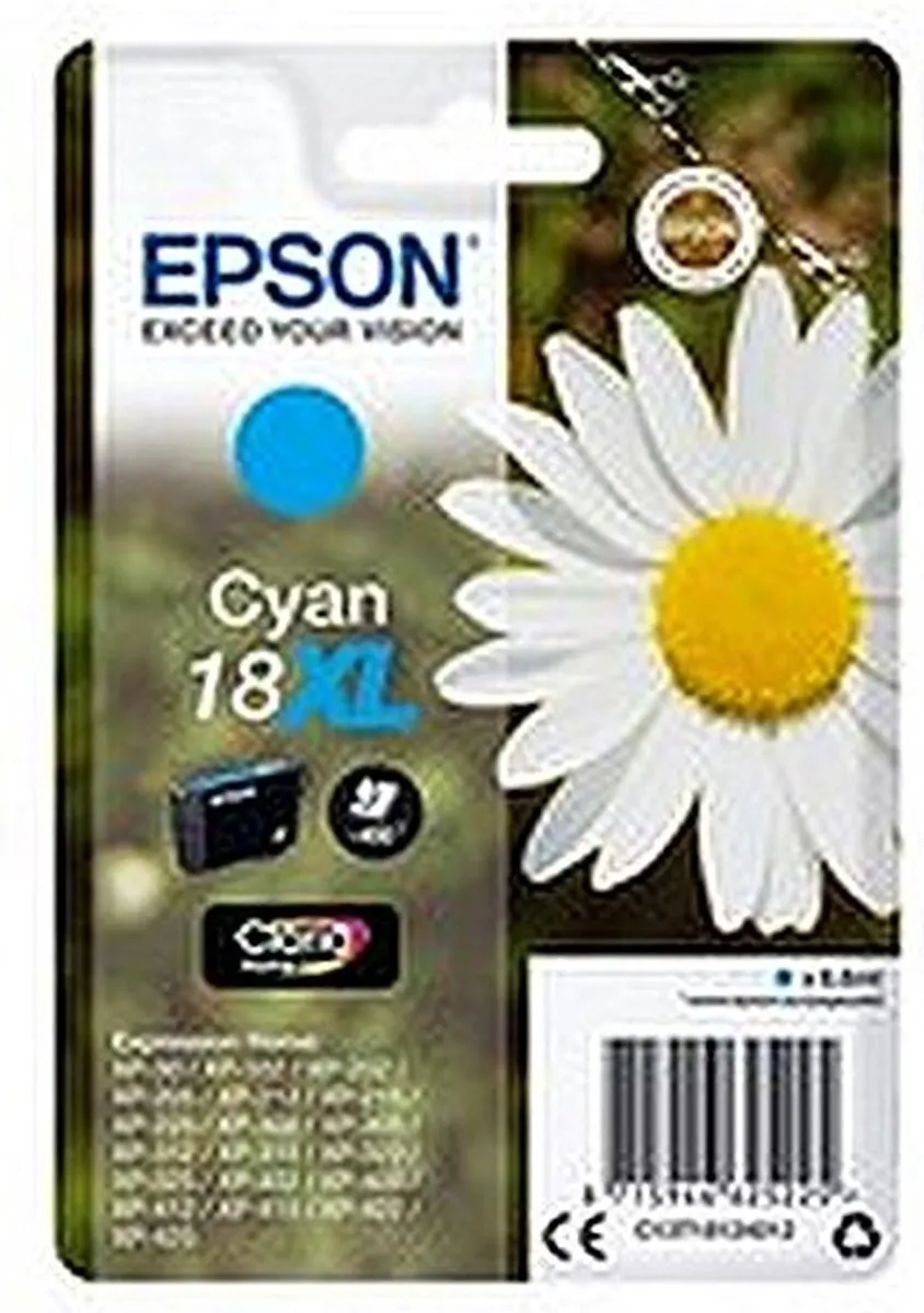 Epson 18XL C13T18124010 Inktcartridge - Cyaan 450ml