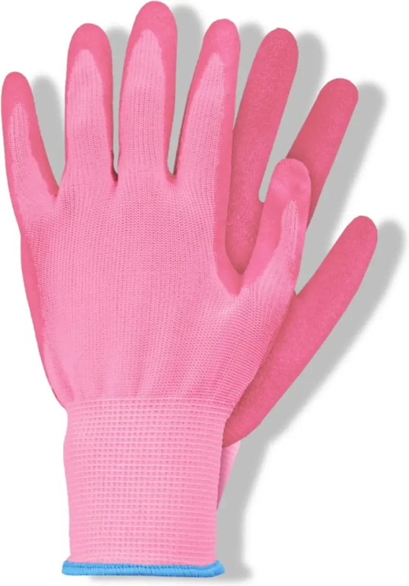 Talen Tools Werkhandschoenen Latex Roze - Maat S