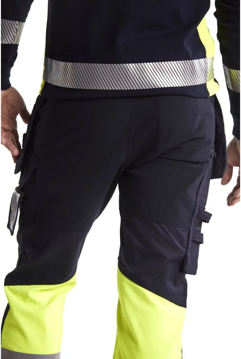 Blåkläder Multinorm Werkbroek 1487-1512 - 50 - Marine/High Vis Geel