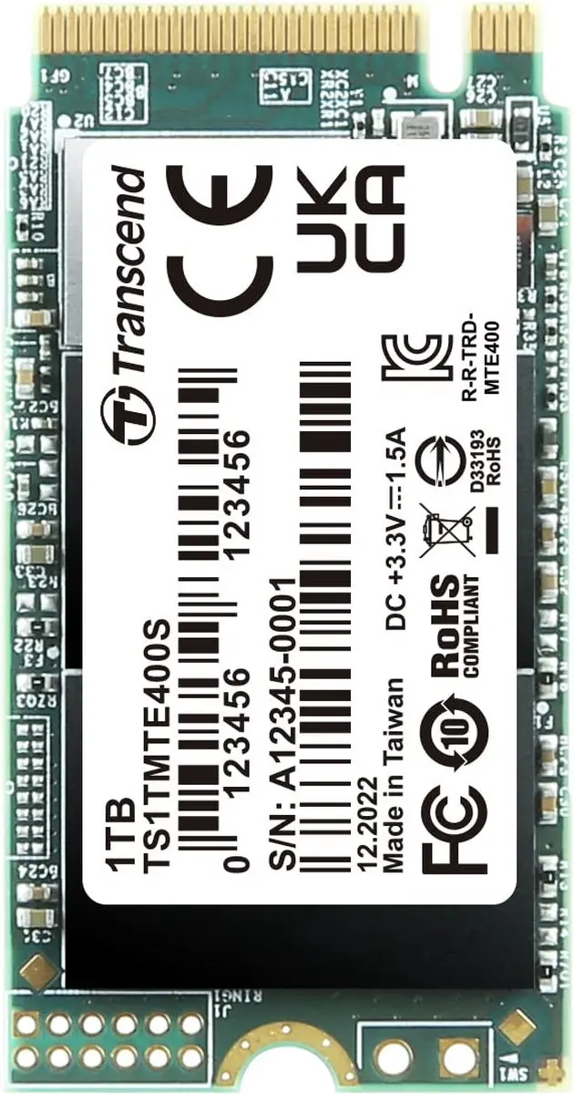 Transcend MTS400S 1TB M.2 SSD