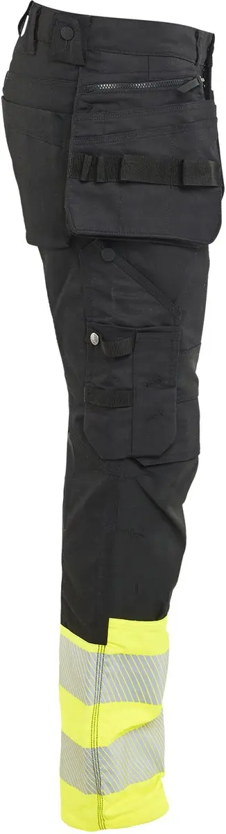 Blåkläder Hi Vis Stretch 11301149 Werkbroek - 44 - Zwart/Geel
