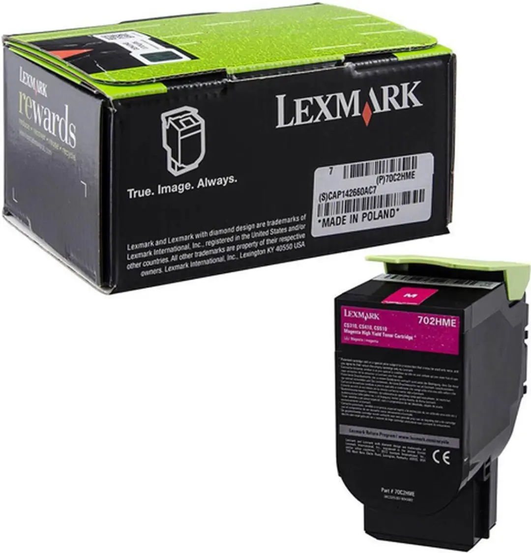 Lexmark 702HME Tonercartridge Magenta 50125356 - 3.000 Pagina's