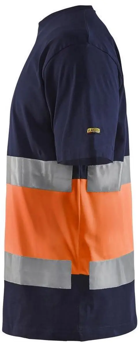 Blåkläder T-shirt High Vis 3387-1030 - M - Marineblauw/Oranje